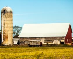 This familiar cluster of farm buildings has become iconic.