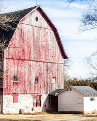 Wisconsin winds and rains gave this barn its lovely patina.