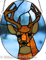 Artisan copper foil stained glass art by Don & Carolyn Payne, SOLD